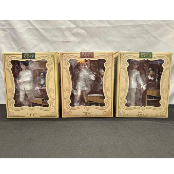 Aniplex The Promised Neverland Norman, Emma, & Ray Stair Figure Set W/ Boxes - Picture 1 of 14